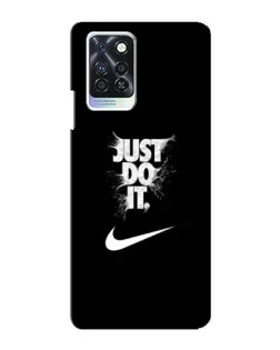 Чехол для Infinix Note 10 Pro с картинкой «Текстовый принт Nike»