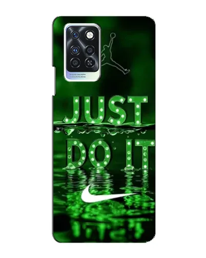 Чехол для Infinix Note 10 Pro с картинкой «Зеленый неоновый Nike»