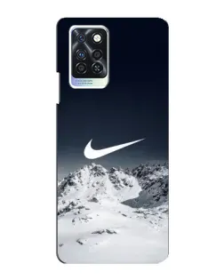 Чехол для Infinix Note 10 Pro с картинкой «Nike — зимние горы»