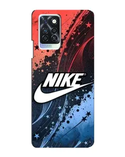 Чехол для Infinix Note 10 Pro с картинкой «Градиентный принт Найк»