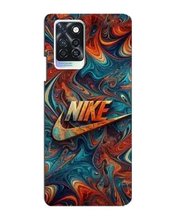 Чехол для Infinix Note 10 Pro с картинкой «Nike в абстракции»