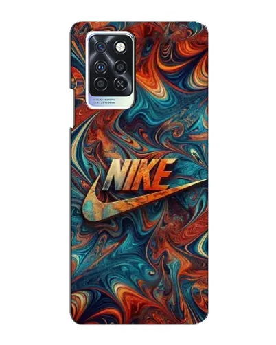 Чехол для Infinix Note 10 Pro с картинкой «Nike в абстракции»