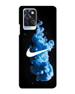 Чехол для Infinix Note 10 Pro с картинкой «Nike и синий дым»