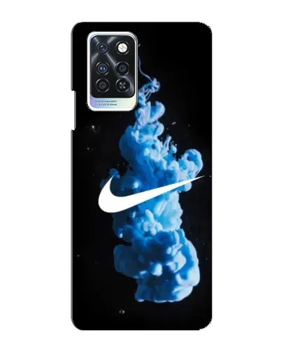 Чехол для Infinix Note 10 Pro с картинкой «Nike и синий дым»