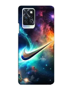 Чехол для Infinix Note 10 Pro с картинкой «Космический Nike Swoosh»