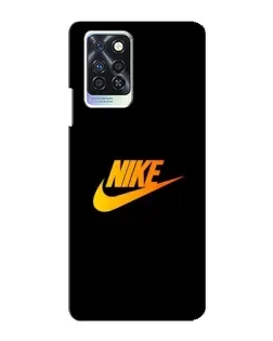 Чехол для Infinix Note 10 Pro с картинкой «Золотой логотип Nike»
