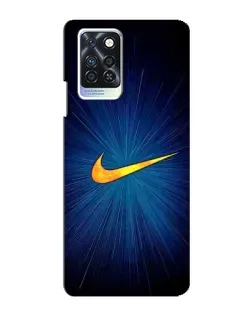 Чехол для Infinix Note 10 Pro с картинкой «Синий пульс Nike»