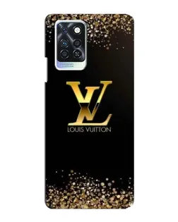 Чохол для Infinix Note 10 Pro з картинкою «LV — золоті іскри»