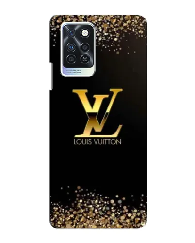 Чохол для Infinix Note 10 Pro з картинкою «LV — золоті іскри»
