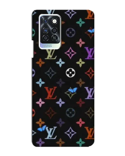 Чохол для Infinix Note 10 Pro з картинкою «Кольорова монограма LV»