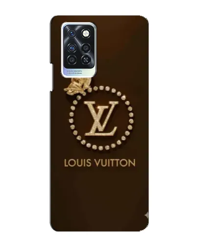 Чохол для Infinix Note 10 Pro з картинкою «LV — золота печатка»