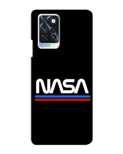 Чохол для Infinix Note 10 Pro з картинкою «NASA — класика Red Blue»