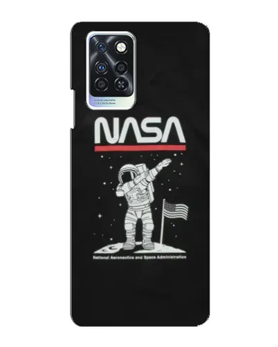 Чохол для Infinix Note 10 Pro з картинкою «NASA — крокуємо по Місяцю»