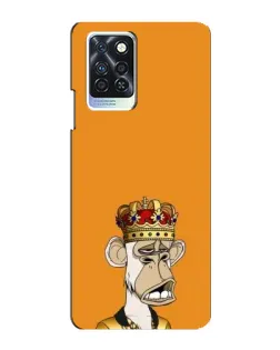 Чохол для Infinix Note 10 Pro з картинкою «Золота мавпа Bored Ape»