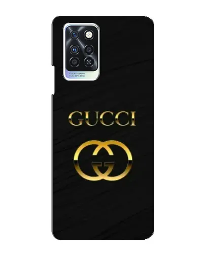 Чохол для Infinix Note 10 Pro з картинкою «Золотий логотип Gucci»