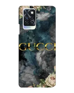Чохол для Infinix Note 10 Pro з картинкою «Абстрактні квіти Gucci»