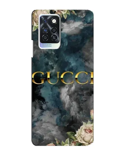 Чохол для Infinix Note 10 Pro з картинкою «Абстрактні квіти Gucci»