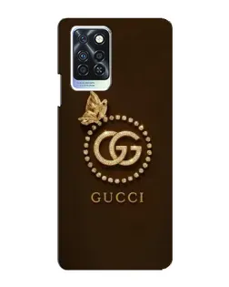 Чохол для Infinix Note 10 Pro з картинкою «Gucci — золотий метелик»