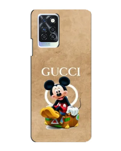 Чохол для Infinix Note 10 Pro з картинкою «Міккі Маус Gucci — крафт»