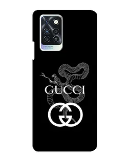 Чохол для Infinix Note 10 Pro з картинкою «Gucci — срібна змія»