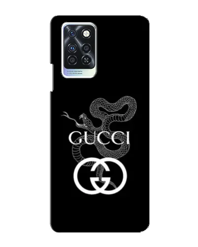 Чохол для Infinix Note 10 Pro з картинкою «Gucci — срібна змія»