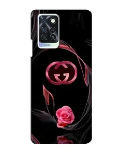 Чохол для Infinix Note 10 Pro з картинкою «Gucci — неонова троянда»