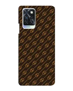 Чохол для Infinix Note 10 Pro з картинкою «Gucci — золоті діагоналі»
