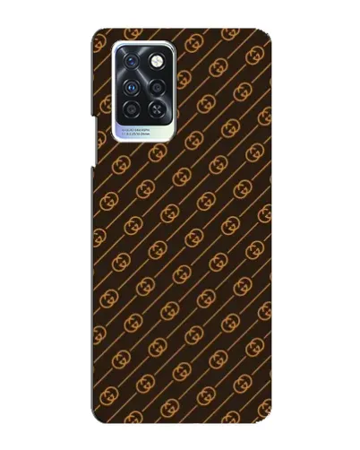 Чохол для Infinix Note 10 Pro з картинкою «Gucci — золоті діагоналі»