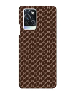 Чехол для Infinix Note 10 Pro с картинкой «Gucci — шоколадная сетка»
