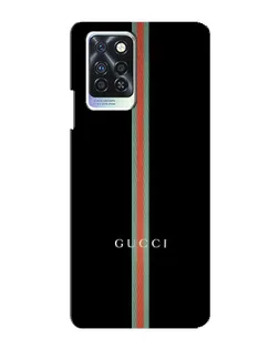Чехол для Infinix Note 10 Pro с картинкой «Gucci — строгая линия»