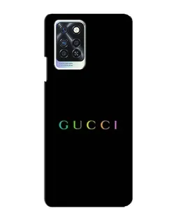 Чехол для Infinix Note 10 Pro с картинкой «Gucci — неоновый минимализм»