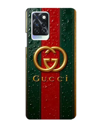 Чехол для Infinix Note 10 Pro с картинкой «Gucci — фирменная полоса и золото» Чехол для Infinix Note 10 Pro с картинкой «Gucci — фирменная полоса и золото»