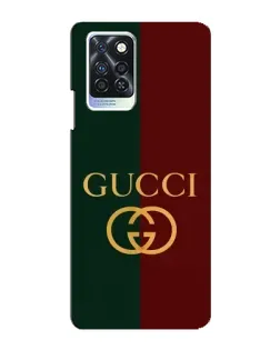 Чехол для Infinix Note 10 Pro с картинкой «Gucci — темно-зеленый градиент»