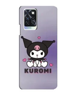Чохол для Infinix Note 10 Pro з картинкою «Kuromi — фіолетовий арт»