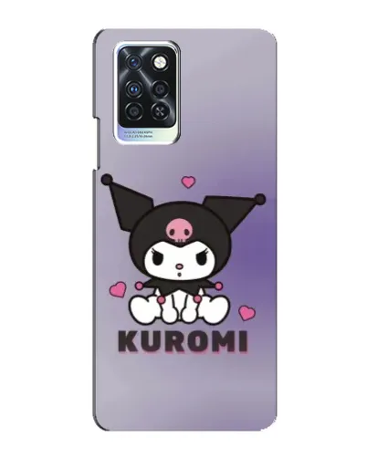 Чохол для Infinix Note 10 Pro з картинкою «Kuromi — фіолетовий арт»