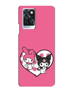 Чохол для Infinix Note 10 Pro з картинкою «Kuromi та My Melody»