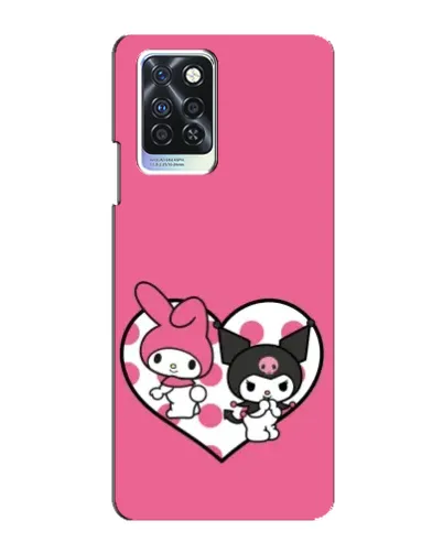Чохол для Infinix Note 10 Pro з картинкою «Kuromi та My Melody»