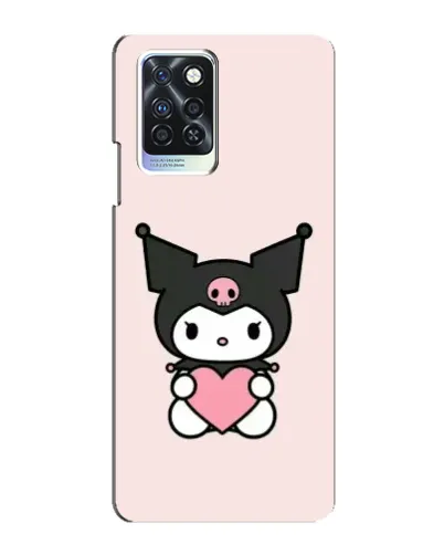 Чохол для Infinix Note 10 Pro з картинкою «Kuromi та серце»