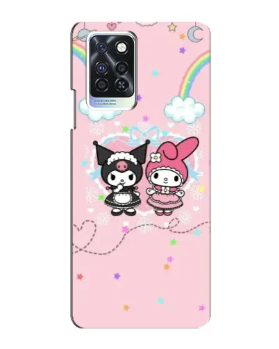 Чохол для Infinix Note 10 Pro з картинкою «My Melody та Kuromi»