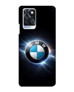 Чохол для Infinix Note 10 Pro з картинкою «BMW — неонове сяйво»