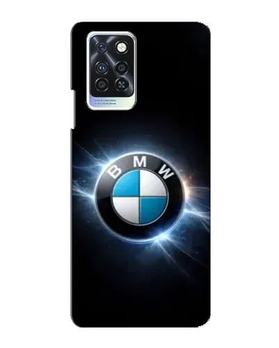 Чехол для Infinix Note 10 Pro с картинкой «BMW — неоновое сияние»