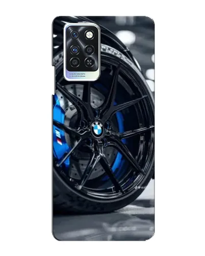 Чехол для Infinix Note 10 Pro с картинкой «Колесо BMW вблизи»