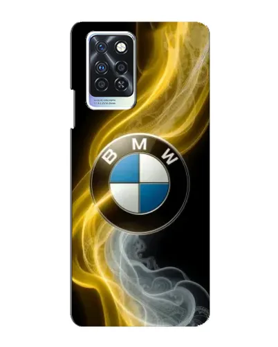 Чехол для Infinix Note 10 Pro с картинкой «Золотистый дым BMW»