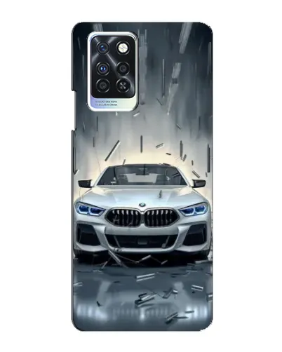 Чехол для Infinix Note 10 Pro с картинкой «BMW в свете фар»