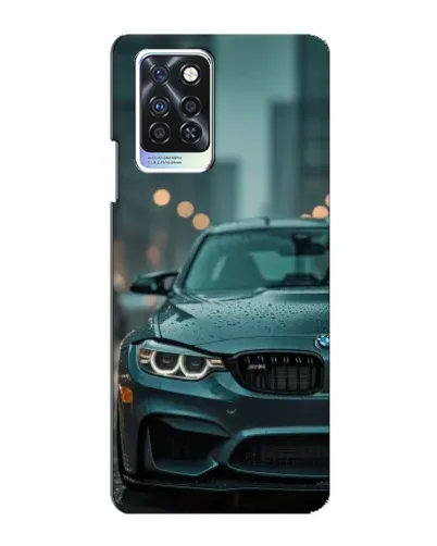 Чехол для Infinix Note 10 Pro с картинкой «BMW в огнях города»