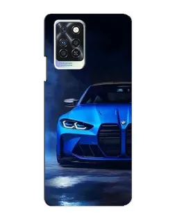 Чехол для Infinix Note 10 Pro с картинкой «Голубая BMW M4»