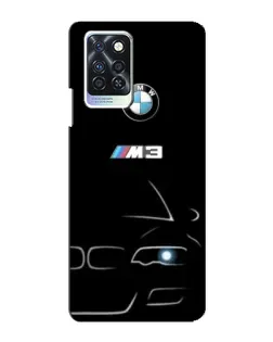 Чехол для Infinix Note 10 Pro с картинкой «Минималистичный принт BMW M3»