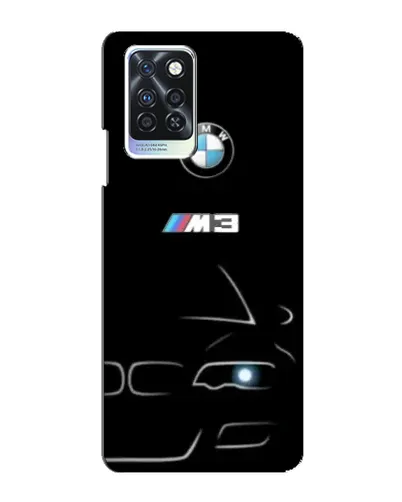 Чехол для Infinix Note 10 Pro с картинкой «Минималистичный принт BMW M3»