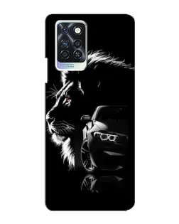 Чехол для Infinix Note 10 Pro с картинкой «BMW и лев»