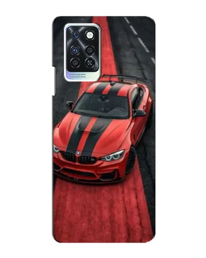 Чехол для Infinix Note 10 Pro с картинкой «BMW на красной дорожке»